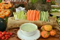 table full of fresh vegetables